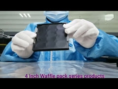 4 pulgadas de tamaño caja de gofres bandeja de obleas bandeja de chips serie de producto de visualización