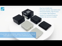 2 pulgadas de bandeja de chips y paquete de gofres