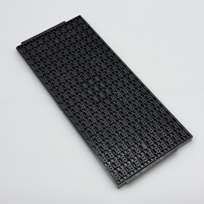 comprar bandeja estándar JEDEC personalizada bandejas de matriz con tamaño de bolsillo 9.9 * 6 * 1.57 mm bandeja de material MPPO ESD negro online manufacture