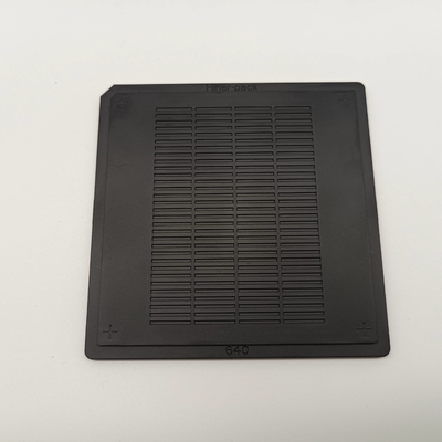Un buen precio. Paquete de waffle ESD negro RoHS para bandeja de chips IC de dispositivos ópticos en línea