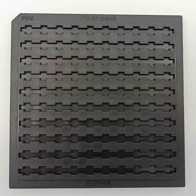 Un buen precio. El ESD ennegrece el ABS 4 llanura de Chip Tray For Electronic Parts 0.3m m de la pulgada en línea