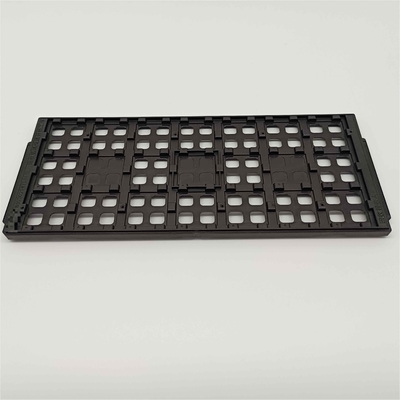 Un buen precio. bandejas del negro MPPO JEDEC de la matriz 3x7 para la industria de empaquetado de IC en línea