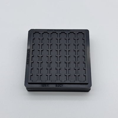 Un buen precio. PC bandeja de cavidad pequeña para el transporte seguro de semiconductores diésis desnudos tapa opcional y clip de 2 pulgadas 4 pulgadas opcional en línea