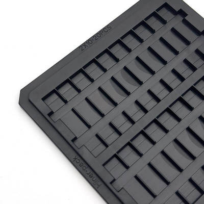 Un buen precio. Precision Molded Conductive PC Waffle Pack Chip Tray for Semiconductor Die Storage en línea