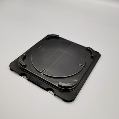 Almacenamiento de una sola oblea en vacío bandejas de plástico negro antiestático a prueba de humedad