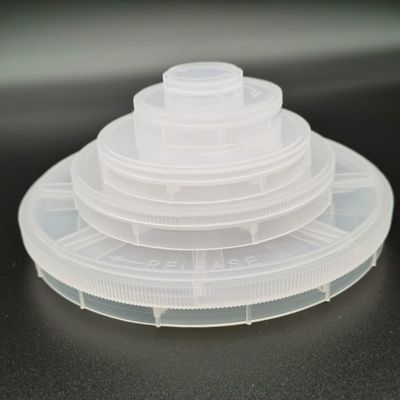 Caja de envío de obleas únicas con polipropileno natural para el embalaje